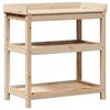 vidaXL Ruukutusp&ouml;yt&auml; hyllyill&auml; 82,5x45x86,5 cm t&auml;ysi m&auml;nty
