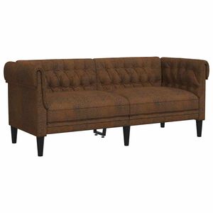 vidaXL Sohva Ruskea 182,5 x 74,5 x 74,5 cm Polyesteri