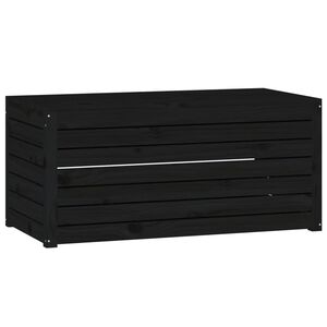 vidaXL Puutarhalaatikko musta 101x50,5x46,5 cm t&auml;ysi m&auml;nty