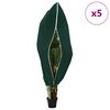 vidaXL Pakkassuoja kasviryhmille 5 pcs Vihre&auml; 1,55 x 1,55 m
