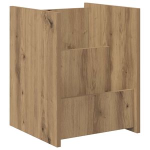 vidaXL Lehtiteline hyllyll&auml; Artisan tammi 35 x 35 x 45 cm Tekninen puu