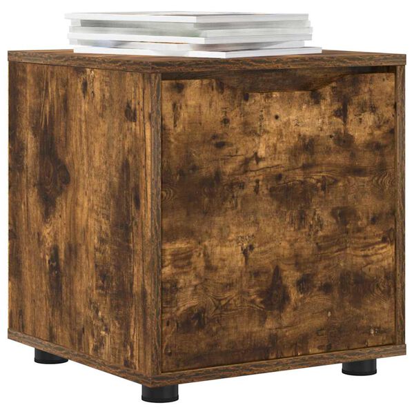 vidaXL Kylpyhuonekaappi Savup&auml;hkin&auml; 40,5 x 40 x 44 cm Tekninen puu