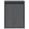 vidaXL Seinäkaapit 2 kpl harmaa 30x30x40 cm täysi mänty
