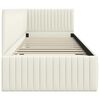 vidaXL Kulmavuoteen runko päätyllä Kerma 80 cm x 200 cm Sametti