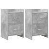 vidaXL Y&ouml;p&ouml;yd&auml;t 2 pcs Betoninharmaa 40 x 30 x 60 cm Tekninen puu