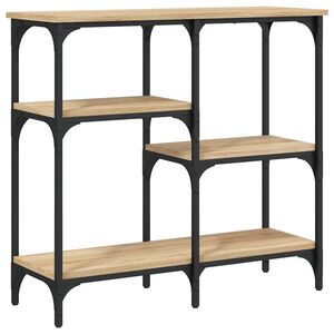 vidaXL Konsolip&ouml;yt&auml; Sonoma-tammi 80x29x75 cm keinopuu