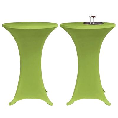 vidaXL Venyvä pöydänsuoja 4 kpl 80 cm vihreä