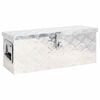 vidaXL S&auml;ilytyslaatikko hopea 60x23,5x23 cm alumiini