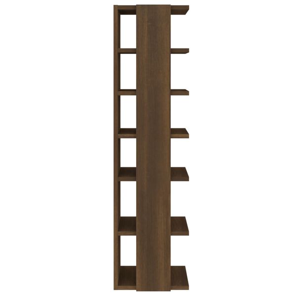 vidaXL Kenk&auml;teline ruskea tammi 27,5x27x102 cm tekninen puu