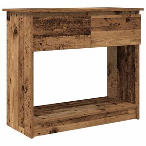 vidaXL konsolip&ouml;yt&auml; laatikoilla vanha puu 85,5x38,5x74,5 cm