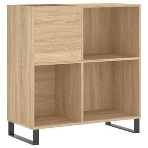 vidaXL LP-levyjen s&auml;ilytyskaappi Sonoma-tammi 84,5x38x89 cm puu