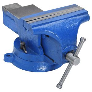 vidaXL Ruuvipenkki sininen 150 mm valurauta