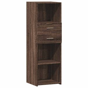 vidaXL Kaappi ruskea tammi 40x42,5x124 cm tekninen puu