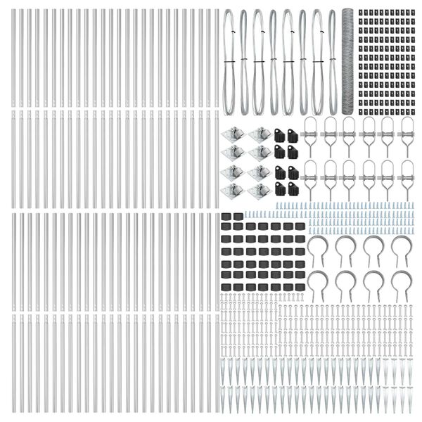 vidaXL Aitalatu Hopea 100 x 1,2 m (50 mm verkko) Ter&auml;s