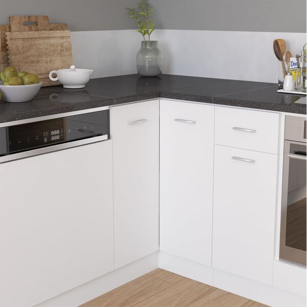 vidaXL Keitti&ouml;n kulmaty&ouml;taso musta graniittikuvio lastulevy