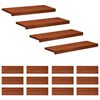 vidaXL Portaiden p&auml;&auml;llysteet 16 kpl 80 x 30 x 2 cm Ruskea
