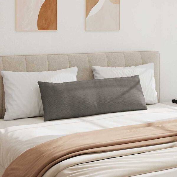 vidaXL Sohvatyynyt 2 pcs Vaaleanharmaa 120 x 40 cm Korduroikangas