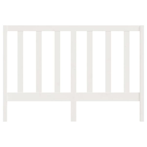 vidaXL S&auml;ngynp&auml;&auml;ty valkoinen 126x4x100 cm t&auml;ysi m&auml;nty