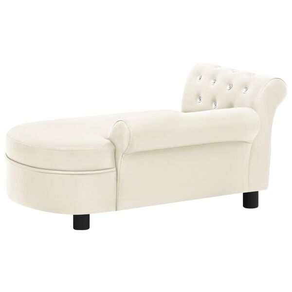 vidaXL Koiran sohva kerma 83x45x42 cm keinonahka