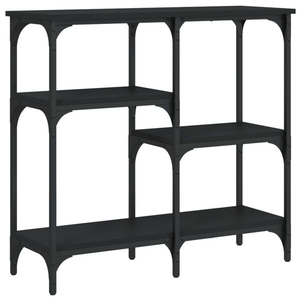 vidaXL Konsolip&ouml;yt&auml; musta 80x29x75 cm tekninen puu