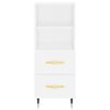 vidaXL Kaappi valkoinen 34,5x34x180 cm tekninen puu