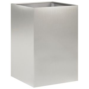 vidaXL Puutarha ruukku Hopea 50 x 50 x 75 cm Ruostumaton ter&auml;s