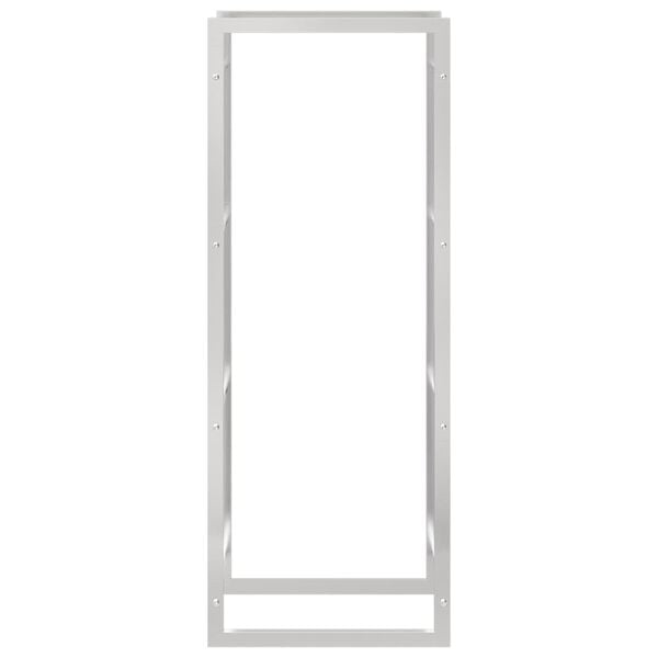 vidaXL Polttopuuteline 50x28x132 cm ruostumaton ter&auml;s