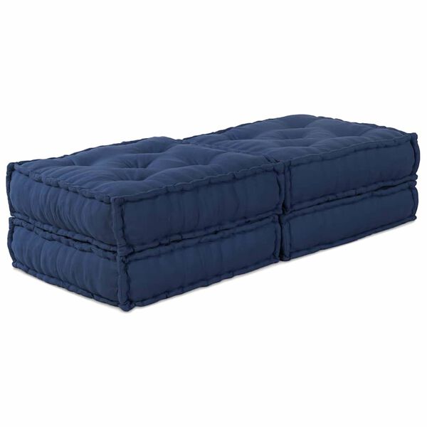 vidaXL Modulaarinen sohva 2 pcs Indigo 140 x 70 x 36 cm kangas
