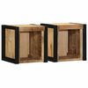 vidaXL Y&ouml;p&ouml;yt&auml;kaapit 2 kpl 40x35x40 cm Massiivipuuta mango
