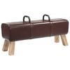vidaXL Penkki Tumma ruskea 110 x 30 x 45 cm Aitoa Nahkaa