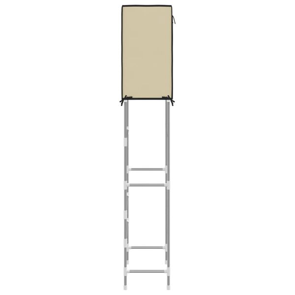 vidaXL 2-kerroksinen s&auml;ilytyshylly WC-pytyn ylle kerma 56x30x170 cm