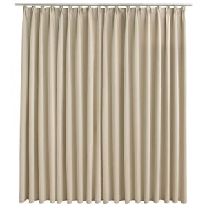 vidaXL Pimennysverho koukuilla beige 290x245 cm