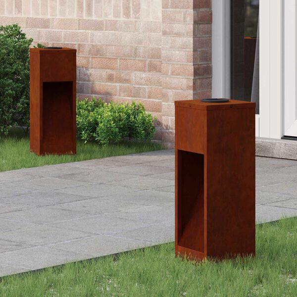 vidaXL Aurinkoinen LED-polkuvalo 2 pcs pronssi Kulunut Ter&auml;s