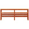 vidaXL S&auml;ngynp&auml;&auml;ty hyllyill&auml; vahanruskea 200 cm t&auml;ysi m&auml;nty