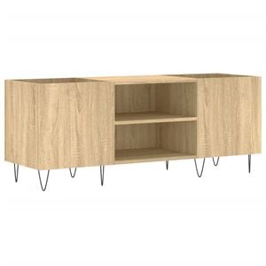 vidaXL LP-levyjen s&auml;ilytyskaappi Sonoma-tammi 121x38x48 cm puu