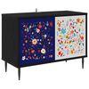 vidaXL TV-kaappi MAINZ 69 x 33 x 50,5 cm Musta tammi Tekninen puu