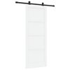 vidaXL Liukuovi ORKDAL 83 x 211 cm Tekninen puu Valkoinen ja musta