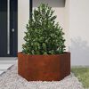 vidaXL Kukkalaatikko ruoste 90x90x45 cm Corten ter&auml;s