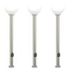vidaXL Pollarivalaisimet pistorasialla 3 kpl 120 cm ruostumaton ter&auml;s IP44