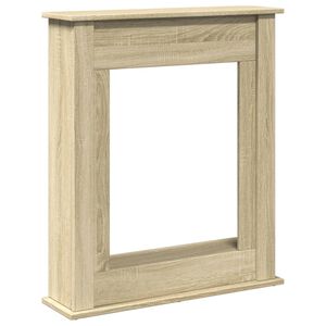 vidaXL Takkakehys Sonoma-tammi 75x20x87,5 cm tekninen puu
