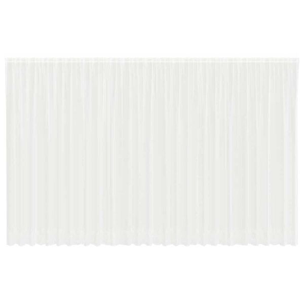 vidaXL Verkkoverho verhoilla Valkoinen 280 x 750 cm Polyesteri