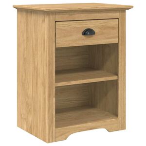 vidaXL Y&ouml;p&ouml;yt&auml;kaappi BODO Hunajaruskea 53 x 38,5 x 67 cm Tekninen puu