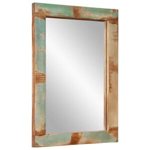 vidaXL Peili 70x50 cm kierr&auml;tetty t&auml;yspuu ja lasi