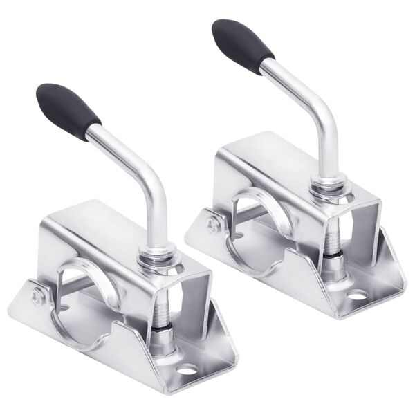vidaXL Nokkapy&ouml;r&auml;n puristimet 2 kpl 13,5x6,5x14 cm galvanoitu ter&auml;s