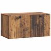 vidaXL Sein&auml;lle asennettava TV-kaappi Vanha puu 59,5 x 31 x 30 cm