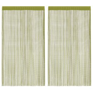 vidaXL String-verhot 2 kpl 140x250 cm Vihre&auml;