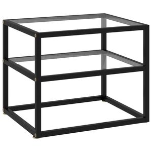 vidaXL Konsolip&ouml;yt&auml; l&auml;pin&auml;kyv&auml; 50x40x40 cm karkaistu lasi