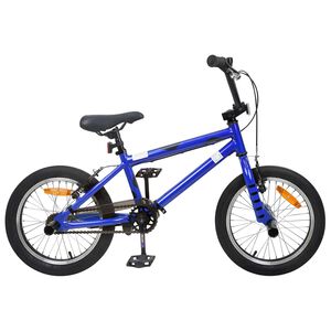vidaXL BMX Py&ouml;r&auml; 16 Tuumaa 5-8 vuotta Tumma Sininen