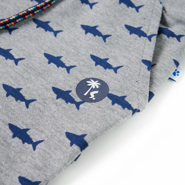 Lasten shortsit kiristysny&ouml;rill&auml; meleerattu vaaleanharmaa 116