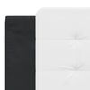 vidaXL S&auml;ngynrunko ilman patjaa Zadar musta ja valkoinen 180x200 cm keinonahka